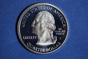 2003 S PROOF SILVER "ALABAMA" WASHINGTON QUARTER #K55282 - Picture 1 of 2