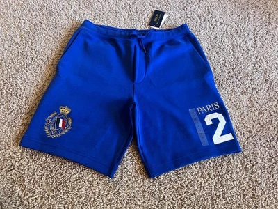 Polo Ralph Lauren Париж Франция Олимпийских игр 2 чемпионата мира 26 Олимпийских игр герб шорты 2XL - Изображение 1 из 4