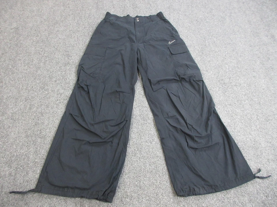 Брюки карго женские Nike средние черные широкие на шнурке с высокой талией FV4969-010 - Изображение 1 из 4