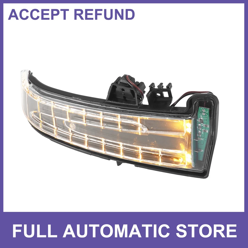 Luz de señal de giro del espejo retrovisor lateral derecho personalizada para Mercedes Benz W204 C204 W212 Foto 1 de 4