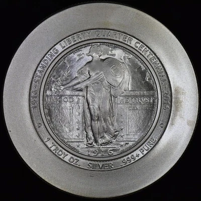 Moneda de plata 2016 de 1 oz ✪ cuarto de libertad permanente ✪ Dan Carr Daniel ◢de confianza◣ Foto 1 de 2