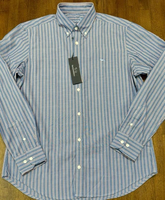 NWT HARMONT & BLAINE Camicia Shirt Camisa Blue Pink Stripe REGULAR Fit Sz Small - Image 1 of 2