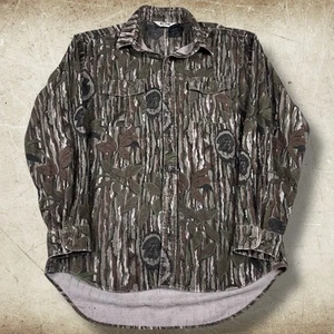 Vintage 10X Realtree National Wild Turkey Federation Camo Button Up Shirt Sz XLT - Picture 1 of 9