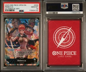One Piece Kingdoms Of Intrigue Rebecca Alternate Alt Art Leader OP04-039 PSA 10 - Picture 1 of 1