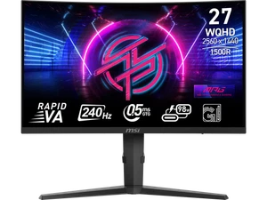 MSI 27" 240 Hz Rapid VA QHD Gaming Monitor MPG 275CQRXF - Picture 1 of 5