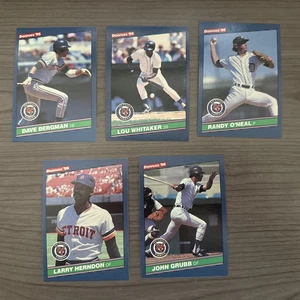 1986 Donruss Baseball Card Lot Detroit Tigers Lou Whitaker 49, Bergman 471 +More - Picture 1 of 2