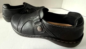 Clarks Collection Shoes Womens Size 6.5 M Black Slip On Comfort Loafers Sneakers - Picture 1 of 8