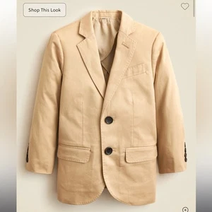 Crewcuts Boys' Ludlow suit jacket in chino British Khaki 8 - Picture 1 of 4
