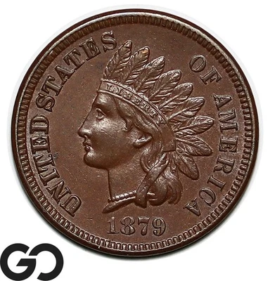 1879 Indian Head Cent Penny, Nice Choice BU++ Better Date - Image 1 of 3