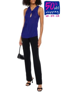 RRP€1205 ROBERTO CAVALLI Knitted Top IT40 US4 UK8 S Twisted Made in Italy - Picture 1 of 6