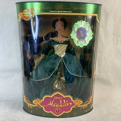 Disney Aladdin Holiday Princess Jasmine Mattel Doll #22092 1999 NEW/NRFB. Clean. - Image 1 of 4