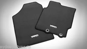 TOYOTA YARIS FLOOR MATS CARPET SET OF THREE HATCH SEPT 2011 - MAY 2020 GENUINE - Picture 1 of 3