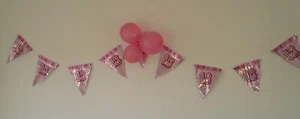 18TH BIRTHDAY BANNERS , BUNTING AND CANDLES - Picture 1 of 6