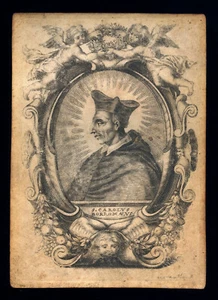 SANTINO PERGAMENA 1600 S.CARLO BORROMEO c. van merlen - Picture 1 of 1