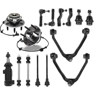 Front Wheel Hub Bearing Control Arms Kits for Chevy Silverado 1500 GMC Yukon G11 - Picture 1 of 7