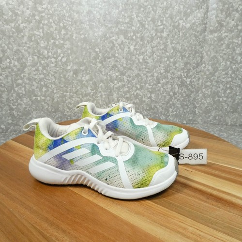 Sneakers Adidas FortaRun X ragazze 2 blu verde cravatta tintura scarpe da ginnastica FW3097