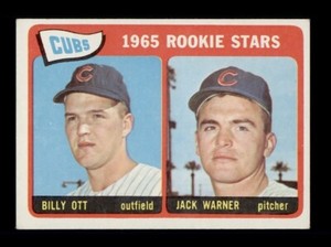 1965 TOPPS #354 CHICAGO CUBS ROOKIE STARS BILLY OTT / JACK WARNER RC