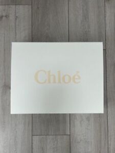 CHLOE WHITE LOGO LARGE GIFT BOX INTERNAL BOW RIBBON AUTHENTIC NEW