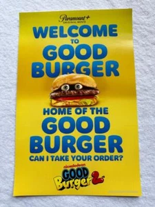 Póster de TV de promoción original de 2 - 11""x17"" de buena hamburguesa SDCC 2023 COMO NUEVO Nickelodeon - Imagen 1 de 1