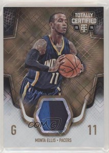 2015-16 Panini Totally Certified Materials Gold /10 Monta Ellis #TCM-ME