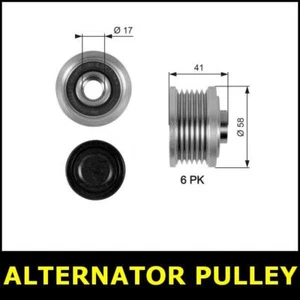 Alternator Pulley Fits Saab 9-3 Opt1/2 1.9 Z19DTH D75 D79 E50 E79 YS3F 2507PAO - Picture 1 of 3