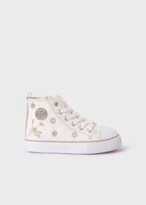 SCARPE SNEAKERS CASUAL BAMBINA MAYORAL 45518 COTONE 73 BEIGE ORIGINALE PE 2024 - Foto 1 di 5