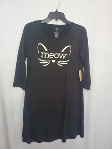 Nuevo con etiquetas Vestido Meow para mujer St. John’s Bay blanco y negro talla pequeña - Imagen 1 de 10