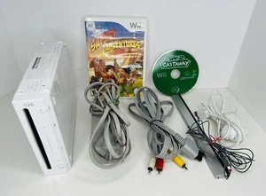 Consola Nintendo Wii Blanca con 2 Juegos Cables Nunchuck FUNCIONA *SIN Controlador RVL-001 - Imagen 1 de 12