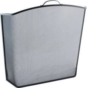 Modern Arched Fire Screen Black Spark Guard Fireplace Protection FireSide Screen - Picture 1 of 1