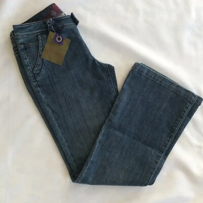 Pantalones de mezclilla para mujer Indigo Palms talla 8 lavado oscuro Foto 1 de 4