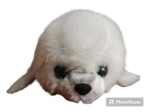Russ Berrie Yomiko White Baby Harp Seal Pup 14" Plush Stuffed Sea Animal Toy