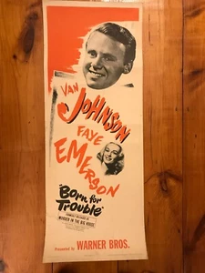 Born For Trouble Insert 1945 Faye Emerson, Van Johnson - Picture 1 of 1