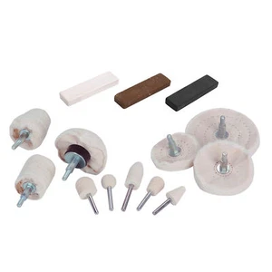 14pc Polishing Kit Buffer Polisher Aluminum Buffing Auto & Motorcycle Tool Set - Foto 1 di 6