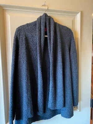 Женский кардиган Sunny Leigh с открытой передней частью размер большой темно-угольный серый свитер - Изображение 1 из 4