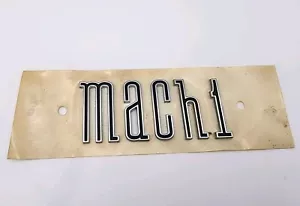 ORIGINAL FORD FACTORY 2003-2004 MUSTANG MACH 1 TRUNK LETTERS - Bild 1 von 2
