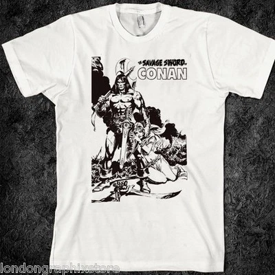 Conan the barbarian T-Shirt, Retro anime, SZ S-2XL, new - Image 1 of 4