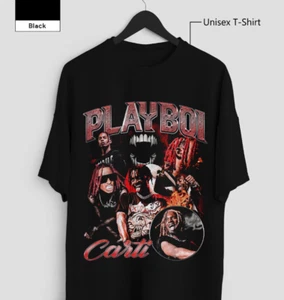 Nueva Camiseta Playboi Carti Camiseta, Rap Hip Hop Música Mercancía Retro Años 90 Camisa, Pers - Imagen 1 de 4