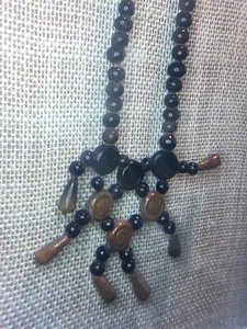 Old Authentic Native Trade Bead Or Tribal Period Earth Baked Clay Necklace - Picture 1 of 7