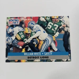 1991 Pro Set NFL William White #504 Detroit Lions - Picture 1 of 2