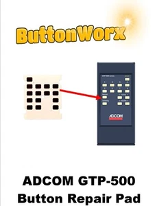 Membrana de reparación de botones para preamplificador ADCOM GTP-500 nuevo - Imagen 1 de 3