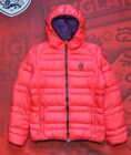Blauer U.S.A. Down Hooded Women's Jacket Size Xl Red Casual Sport Clothing