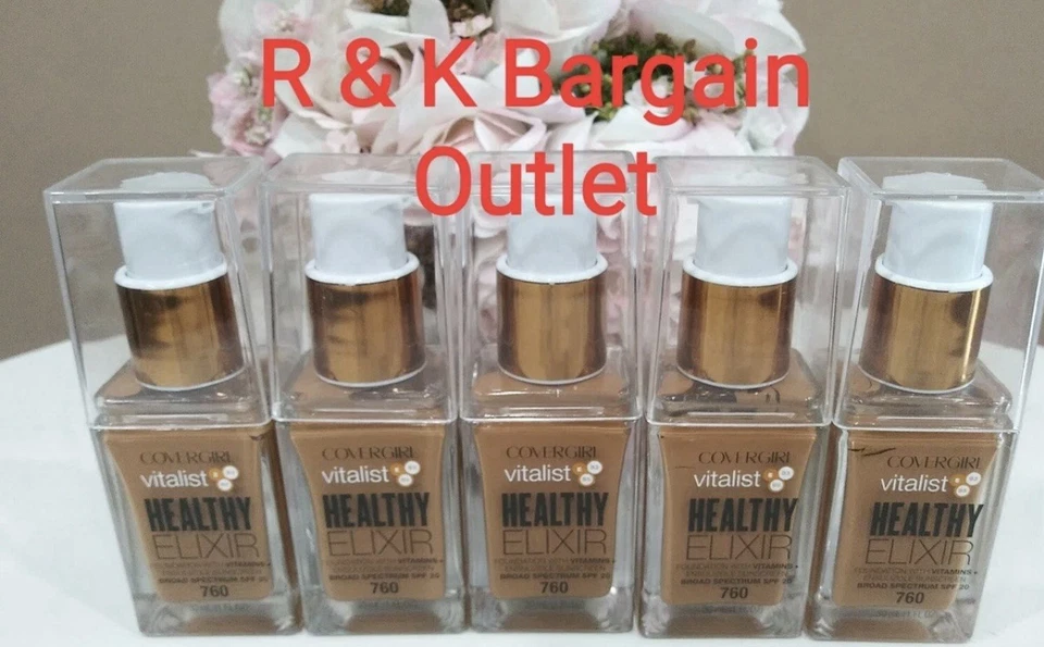 5 ~ COVERGIRL VITALIST HEALTHY ELIXIR FOUNDATION # 760 Classic Tan - Image 1 of 1