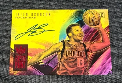 2018-19 Court Kings Fresh Paint Autographs Ruby Jalen Brunson On-Card Auto /49 - Image 1 of 4