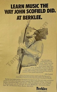 1985 Berklee College of Music John Scofield Guitar PRINT AD Wall Decor! (4529) - Picture 1 of 1