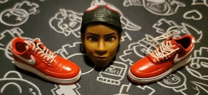 1/6 Hot Toys Miles Morales MMS567 Kopf Skulptur Halbmaske + rote "Nike" Schuhe - Bild 1 von 2