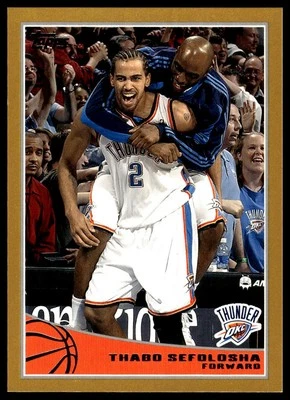 2009-10 Topps #214 Thabo Sefolosha Gold #/2009 - Image 1 of 2