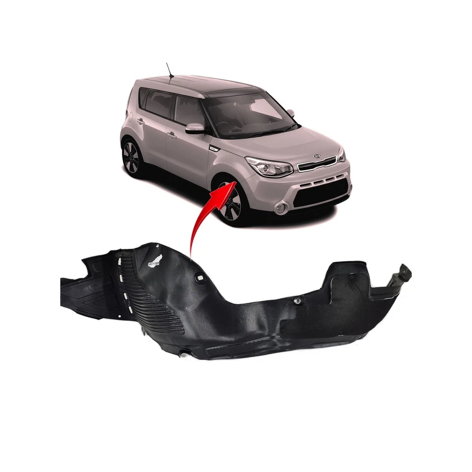 Guardabarros delantero derecho del lado del pasajero para Kia Soul KI1249140 2015-2016 Foto 1 de 4