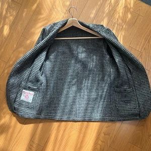 Harris Tweed Barneysyork Jacket M Houndstooth Men's #EI AAA - Picture 1 of 6
