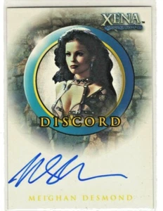 Xena Season 6 Autograph Card DISCORD Meighan Desmond Rittenhouse A17 - Picture 1 of 2