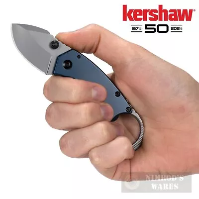 Kershaw ANTIC Folding KNIFE Blue Handle Engravable 8710 EDC FAST SHIP - Image 1 of 4